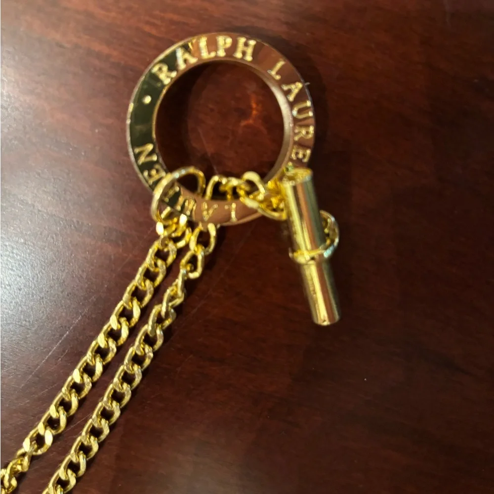 Ralph Lauren Gold Chain Belt sz 38 Vintage RARE - Picture 4 of 10